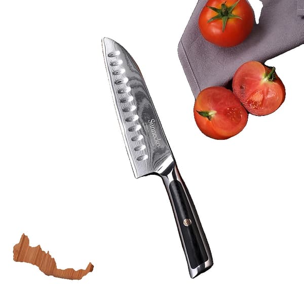 Sunnecko Santoku-kniv, 7 tum, VG10 damaskusstål,7 tum