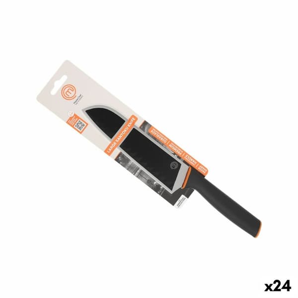 Kökskniv MasterChef Svart Silvrig 18 cm (24 antal)