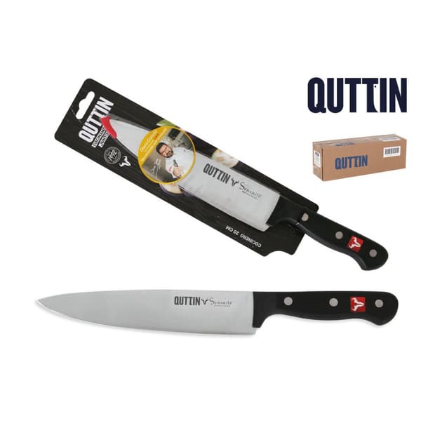 Keittiöveitsi Quttin SYBARITE Musta Hopeinen 20 cm (8 osaa)