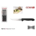 Miniatyrbild 4 av 4: Knivset Cuyfor Filo Svart Silvrig 6 Delar (24 antal)