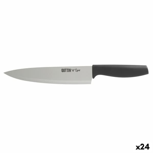 Kökskniv Quttin Laos Svart Silvrig 20 cm (24 antal)