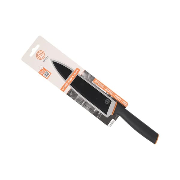 Kökskniv MasterChef Chef Svart Silvrig 20 cm (24 antal)