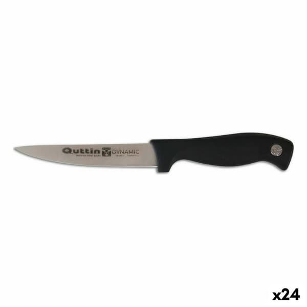 Kjøkkenkniv Quttin Dynamic Svart Sølv 11 cm (24 enheter)