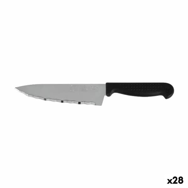 Kjøkkenkniv Quttin Laser Svart Sølv 28 x 6 x 1,3 cm (28 enheter)