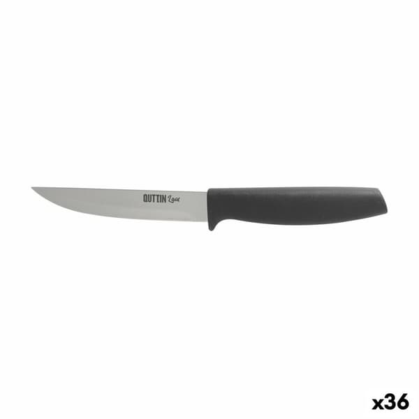 Kjøkkenkniv Quttin Laos Svart Sølv 11 cm 20 x 2 x 2 cm Flerbruk (36 Enheter)