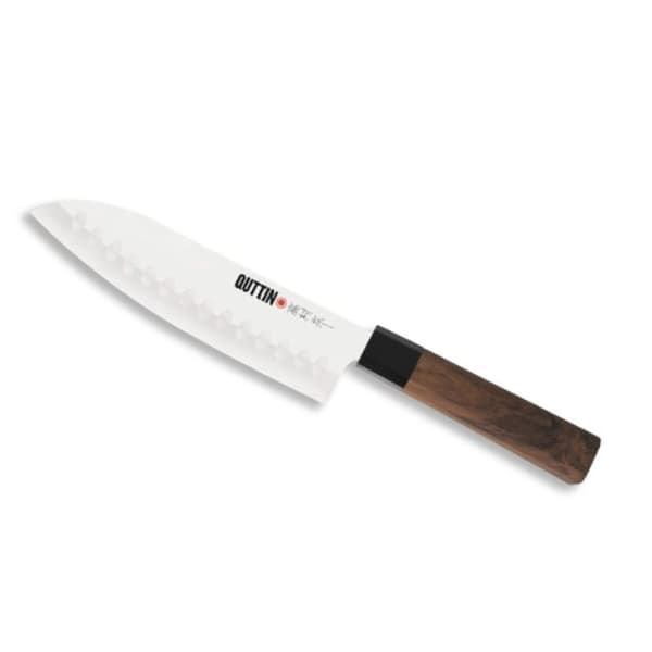Kjøkkenkniv Quttin SANTOKU Takamura Brun Sølv 17 cm (12 enheter)