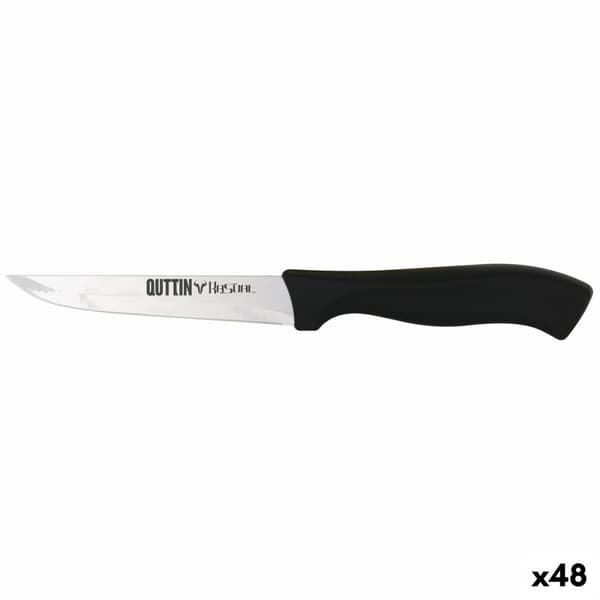 Kökskniv Quttin Kasual Svart Silvrig 22 x 2 x 1,5 cm Flera användningsområden (48 antal)