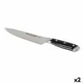Pikkukuva 1 / 4: Keittiöveitsi Quttin DAMASKUS Musta Hopeinen 20 cm (2 osaa)