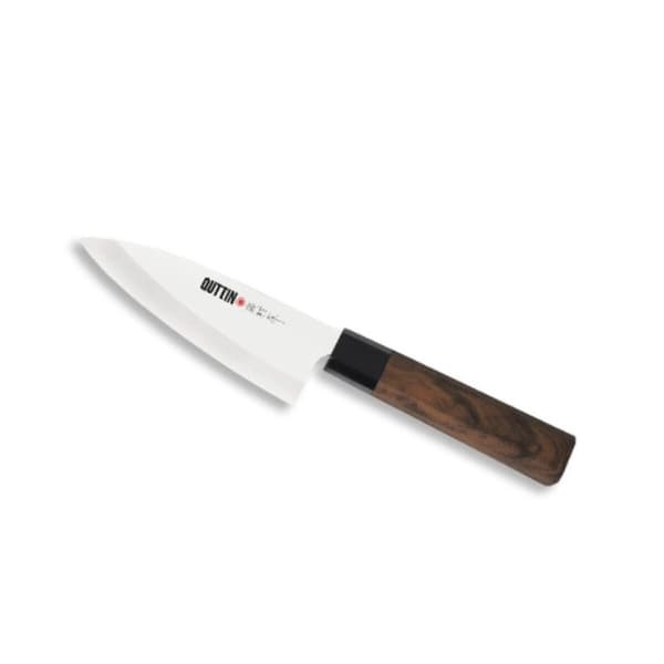 Kjøkkenkniv Quttin DEBA Takamura Brun Sølv 11 cm (12 enheter)