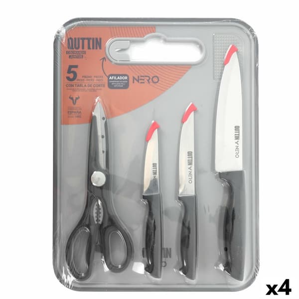 Knivsett Quttin Nero 5 Deler (4 enheter)