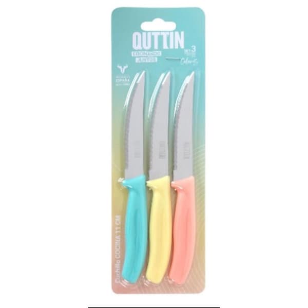 Kjøkkenkniv Quttin Basic 11 cm 3 Deler (18 enheter)