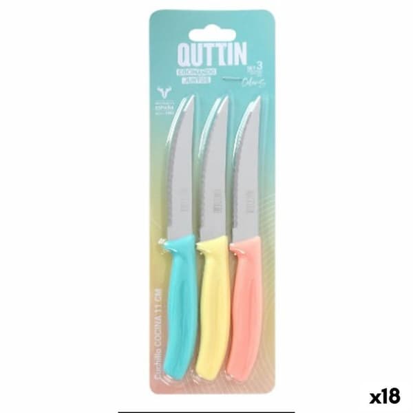 Kjøkkenkniv Quttin Basic 11 cm 3 Deler (18 enheter)