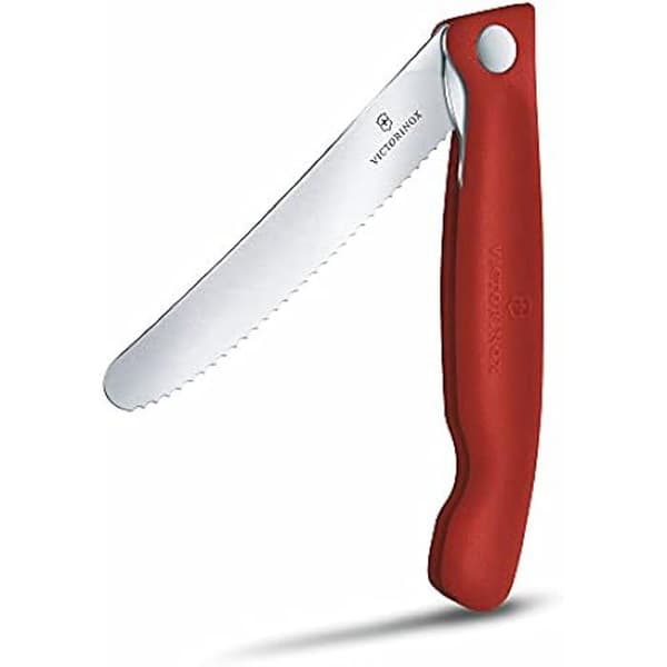 Grönsakskniv - VICTORINOX - Swiss Classic - 11 cm tandat blad - Rostfritt stål - Kompakt design