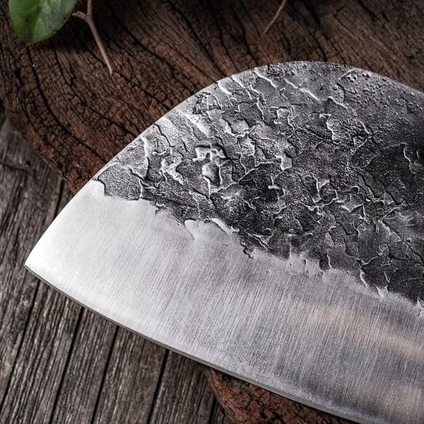 KOKKEKNIV HÅNDSMEDET RUSTFRIT STÅL FORKROMET 30 CM HAKEKØKS
