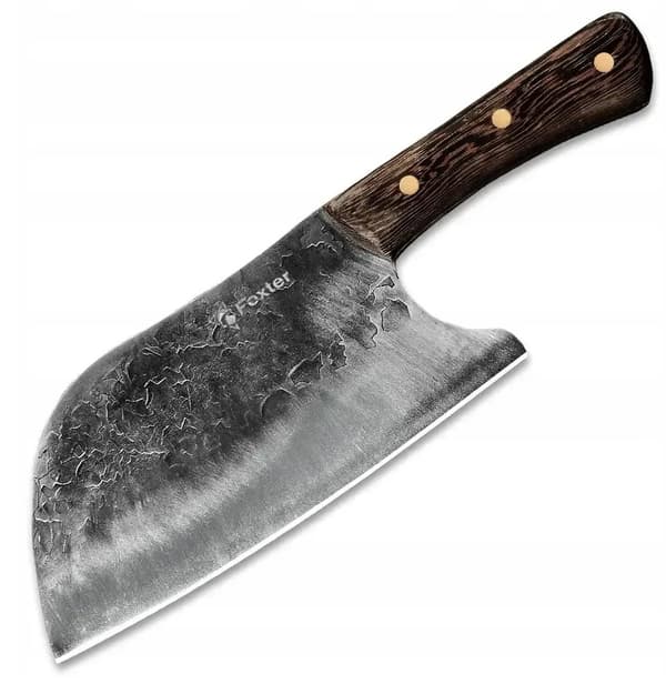 KOKKEKNIV HÅNDSMEDET RUSTFRIT STÅL FORKROMET 30 CM HAKEKØKS