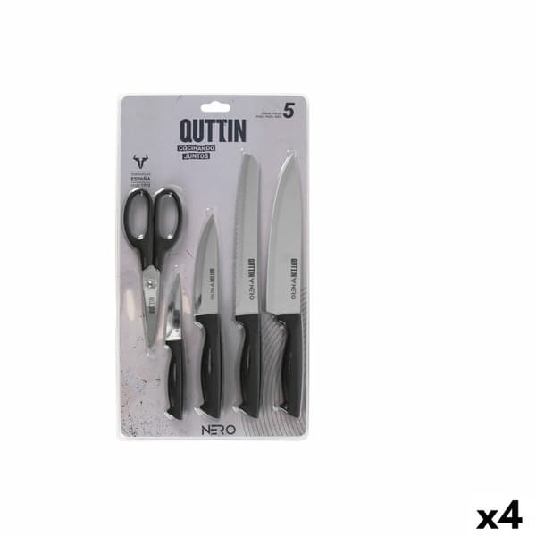 Köksuppsättning Quttin Nero Svart 5 Delar (4 antal)