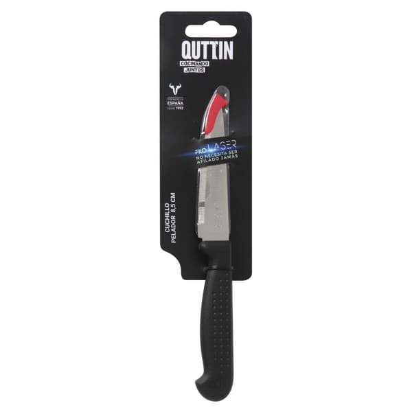 Skalkniv Quttin Laser Svart Silvrig Rostfritt stål 8,5 cm (36 antal)