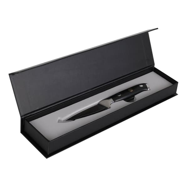 Skalkniv Quttin Damaskus Svart Silvrig Rostfritt stål 9 cm (2 antal)