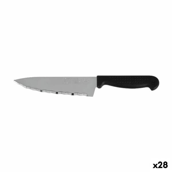 Kökskniv Quttin Laser Svart Silvrig 28 x 6 x 1,3 cm (28 antal)