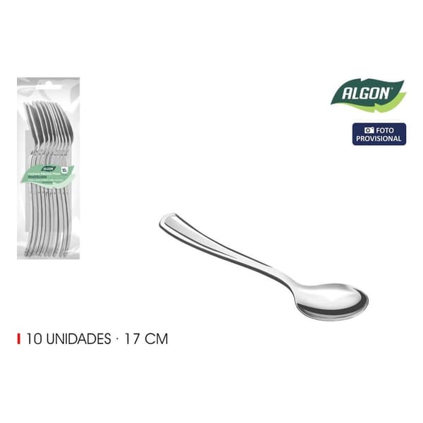 Set med skedar Algon 17 cm 10 Delar (24 antal)