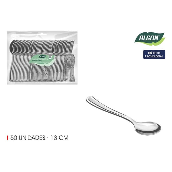 Dessertskedssats Algon 13 cm 50 Delar (18 antal)