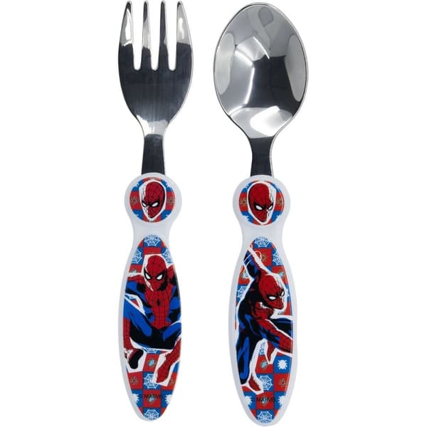 Aterinsetti Spider-Man CZ11342 Ruostumaton teräs Monivärinen 2 Kappaletta
