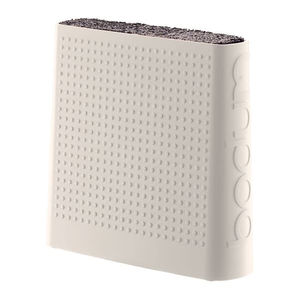 Universellt vit knivblock med borstat insats - Bodum