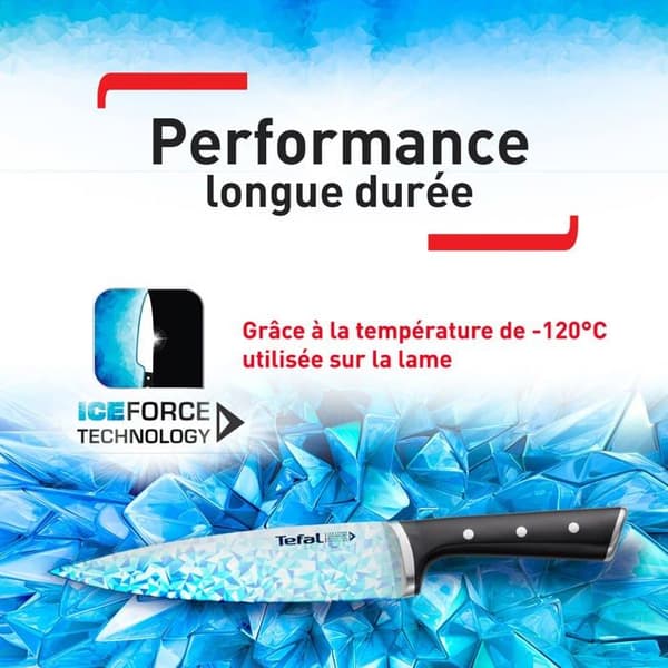 Tefal skärset - K232S704 - Ice Force Set 7 delar, Metallic, 7 delar