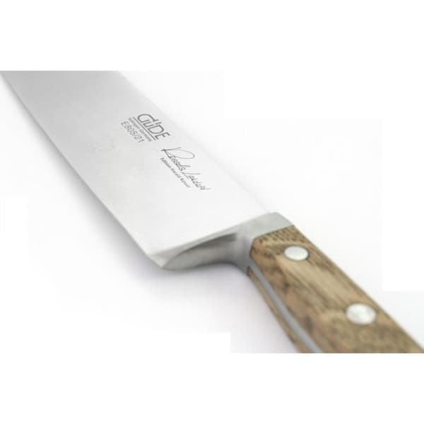 Kockkniv i kolstål Alpha Ek - GUDE - 21 cm - Rostfritt stål - Trä - Tang