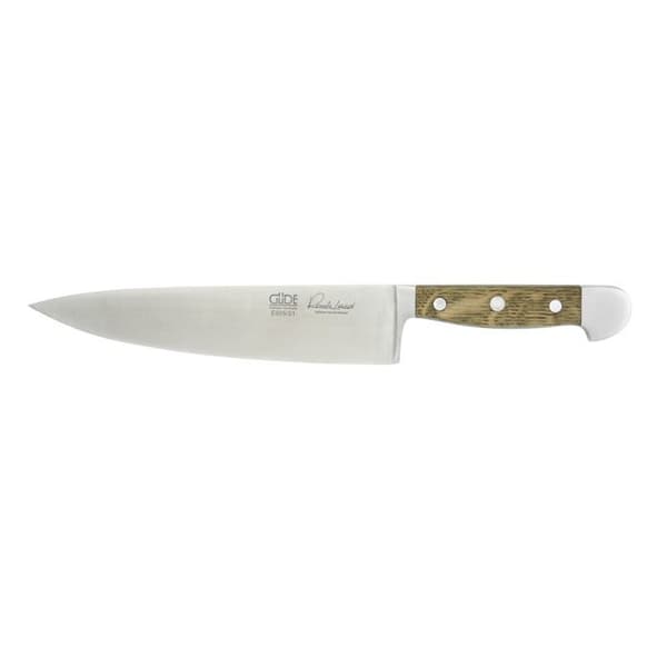 Kockkniv i kolstål Alpha Ek - GUDE - 21 cm - Rostfritt stål - Trä - Tang