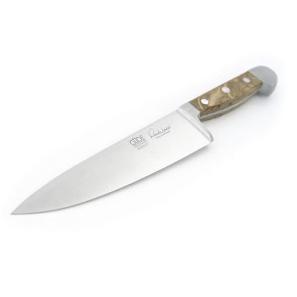 Kockkniv i kolstål Alpha Ek - GUDE - 21 cm - Rostfritt stål - Trä - Tang