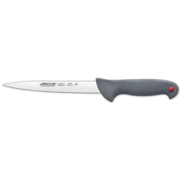 Enda filékniv - ARCOS - Färg Prof - Flexibelt blad - 17cm - NITRUM rostfritt stål