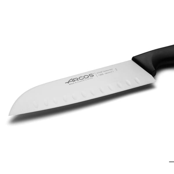 Santoku kniv Arcos Vacker kniv i rostfritt stål 135500 Nitrum och mango kniv i polypropen med blad 18 cm under