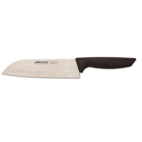 Santoku kniv Arcos Vacker kniv i rostfritt stål 135500 Nitrum och mango kniv i polypropen med blad 18 cm under