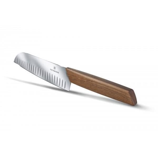 Santoku Swiss Modern Victorinox kniv 17cm Trä