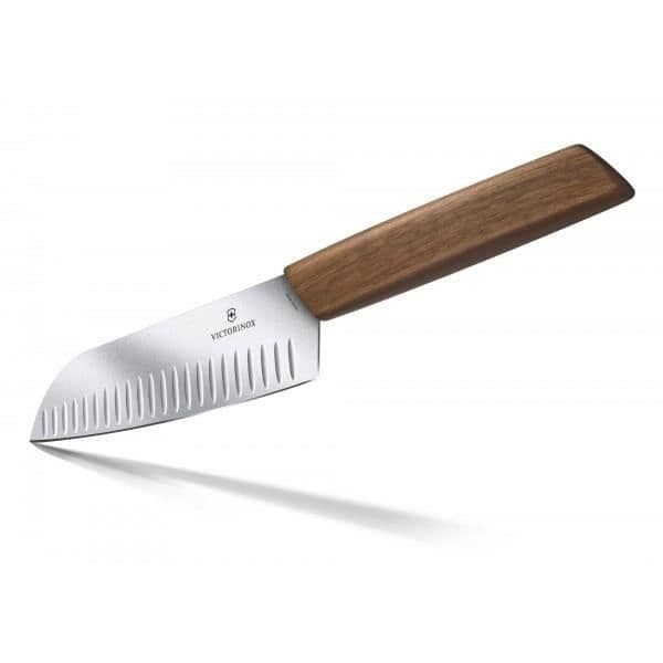 Santoku Swiss Modern Victorinox kniv 17cm Trä