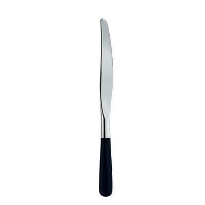 Alessi LCD02 / 6 40 Dessertkniv i 18/10 rostfritt stål Shiny Black Pom Handtag Set med 6 delar