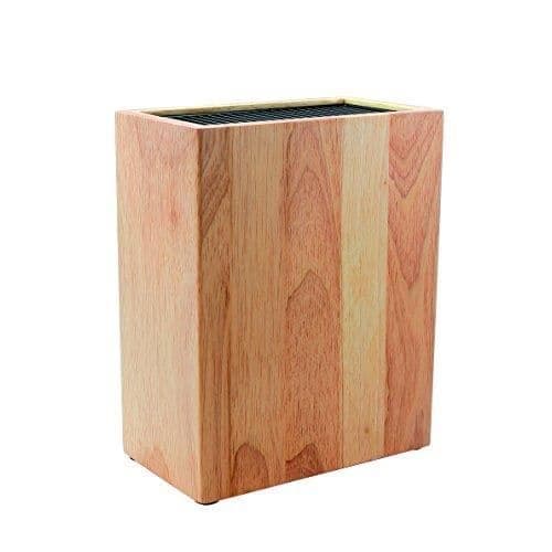 Rockingham Forge Knife Block, Ash Wood, Rubberwood, 18,5 x 10,5 x 22,5 cm - KB-5633WB