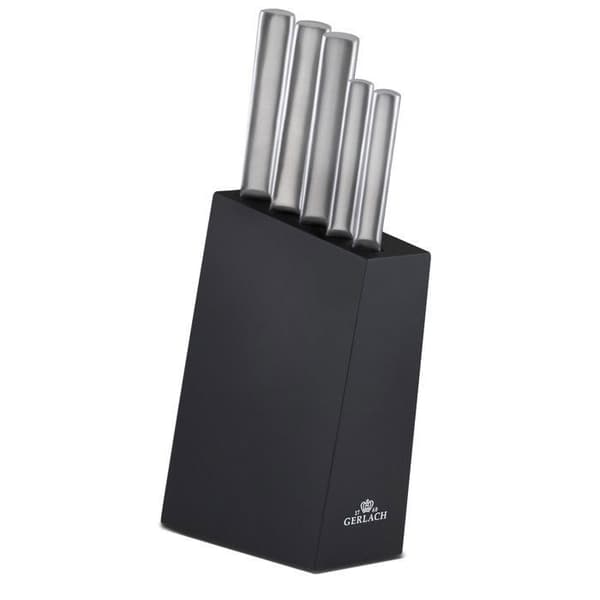 Set med 5 knivar, Gerlach, Ambiente, rostfritt stål, bokblock