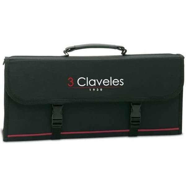 Fodral - 3 CLAVELES - för 17 knivar - förstärkt och styv nylon