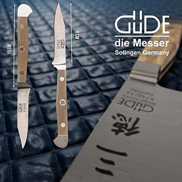 Grönsakskniv - GÜDE - Alpha - 8 cm - Rostfritt stål - Olivträ