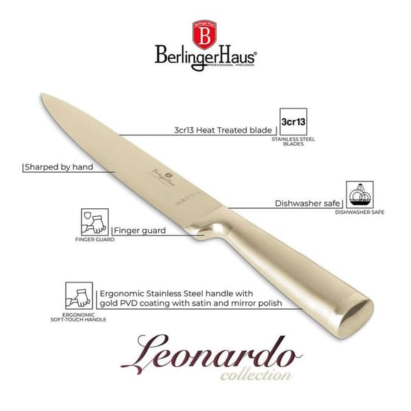 STALNÅL FÖR FILÉERING BERLINGER HAUS 22cm BH-2931 GULD