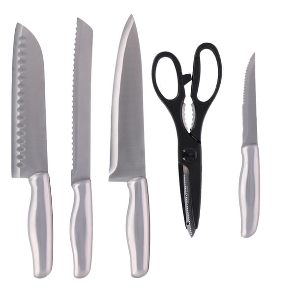 Knivsæt med knivblok, 15 dele