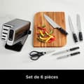 Miniatyrbild 4 av 6: Knivblock - NINJA FOODI - StaySharp K32006EU - Med slipare - Knivset - 6 slipade delar - Svart