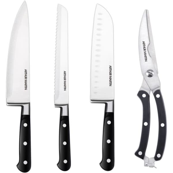 Knivsæt - ARTHUR MARTIN - AMC1277 - Knivsæt - 4 dele - Sort
