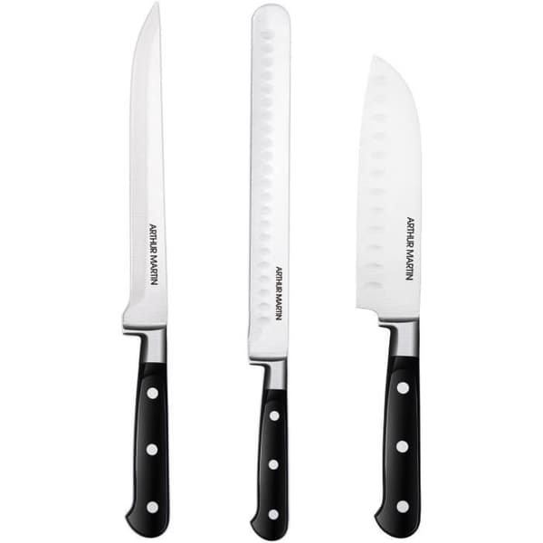Knivsæt - ARTHUR MARTIN - AMC1586 - Knivsæt - 3 dele - Sort