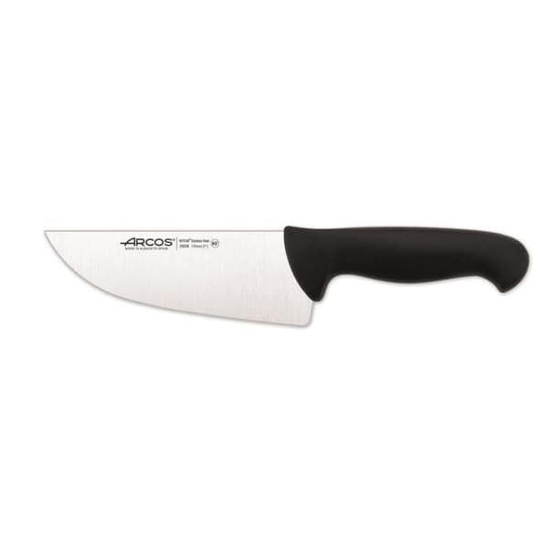 Slaktkniv Arcos Color - Prof 295825 i Nitrum rostfritt stål och svart polypropen mango ergonomisk med 17 blad