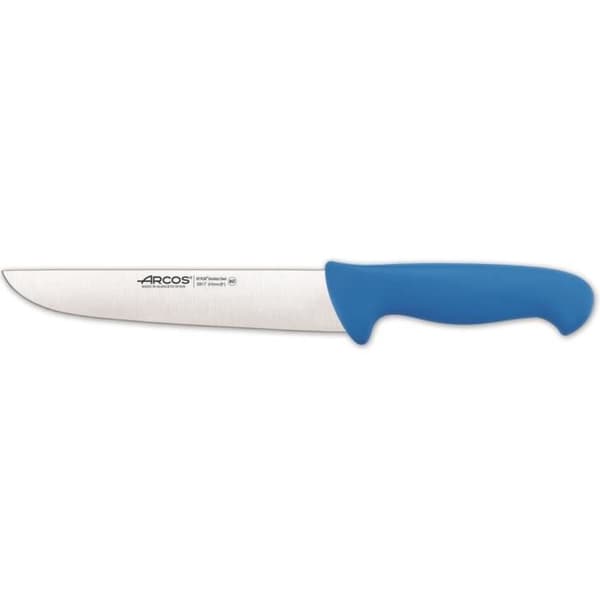 Slaktkniv Arcos Color - Prof 291723 i Nitrum rostfritt stål och blå polypropen mango ergonomisk med 21 blad