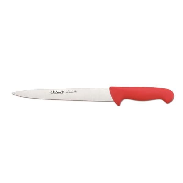 Filékniv Arcos Couleur - Prof 295522 i rostfritt stål Nitrum och mango ergonomiskt blad i röd polypropen och blad av