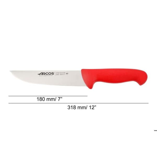 Slaktkniv Arcos Color - Prof 291622 i Nitrum rostfritt stål och mangoröd polypropen ergonomisk med blad av